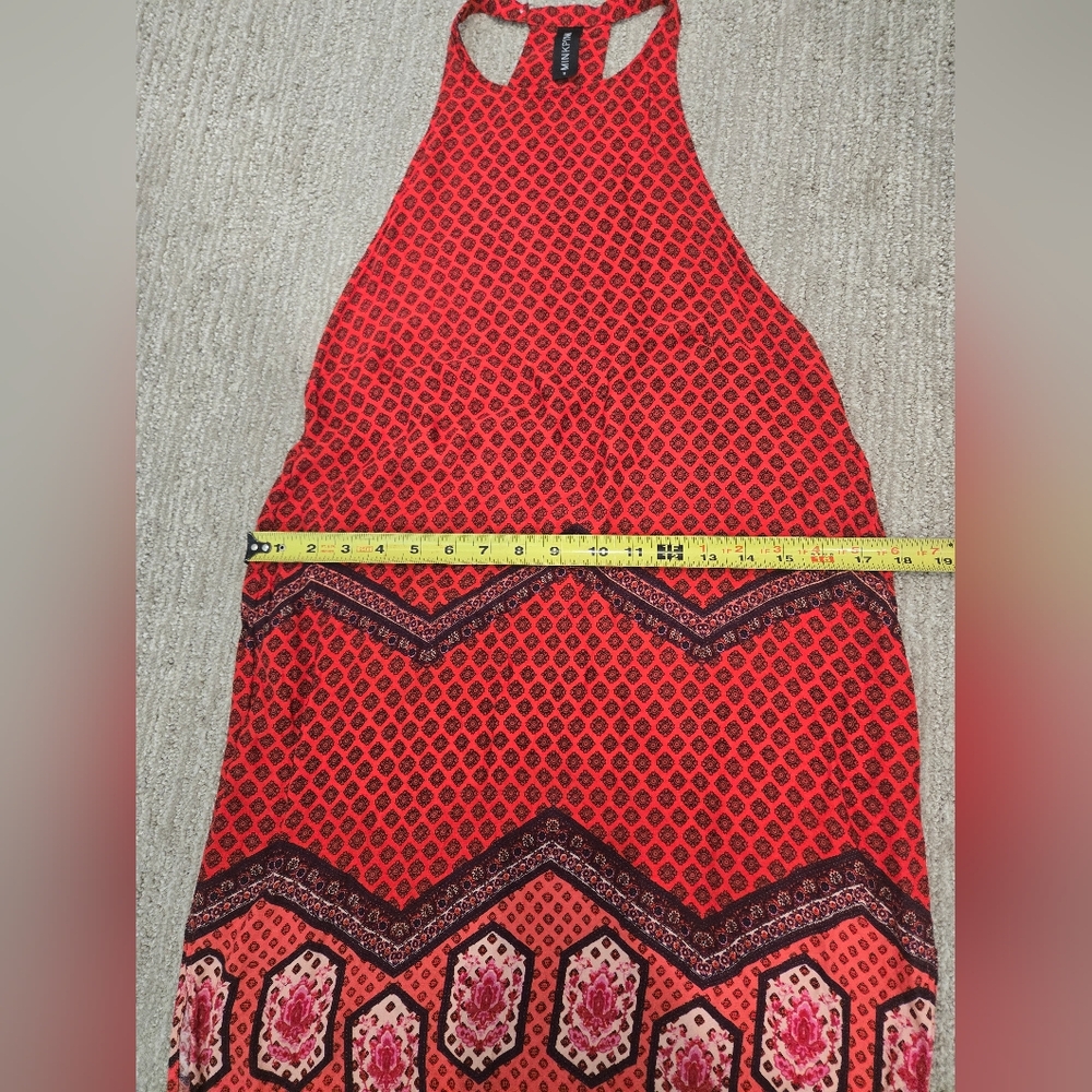 MINKPINK Red Asymmetrical Halter Sundress - Picture 4 of 7